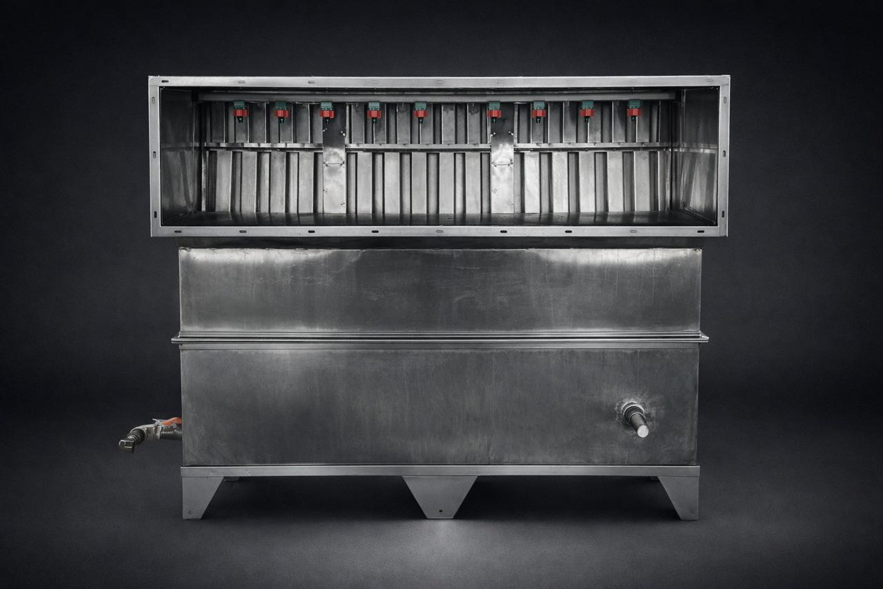 Lavadores confeccionados em aço inox para ambientes industriais